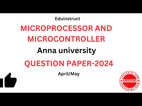 MICROPROCESSOR AND MICROCONTROLLER-EE3404|Anna University QP-April/May-2024#engineering #question