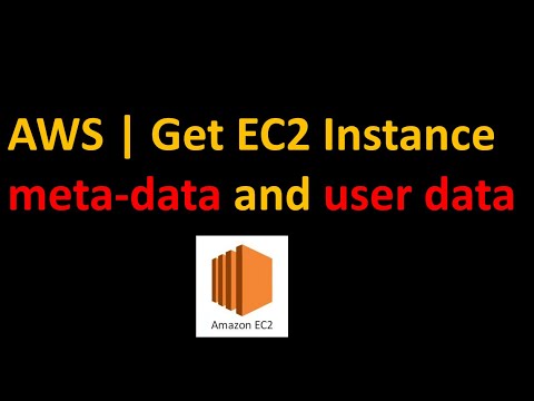 Get EC2 instance meta-data and user data