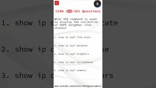 CCNA 200 301 Questions // Question 015 // #ccna200301 #ccna #ccnaexam #ccna_questions