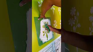 Stencil Design #wallpainting #art #viralvideo #craftingvideo #trendingvideo #shortfeed #shorts