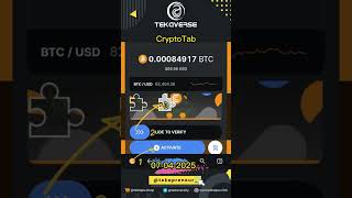 07-04-25 Today's #CryptoTab Daily Mining #BTCFree Mining  BTC 