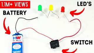Stem Diy led in series with 9 volt battery like subscribe 1 million subscribers please 🥺❤️🥺