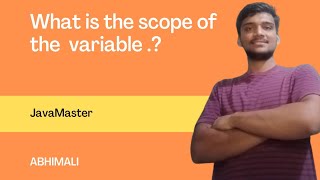 What is the scope of the variable .?|JavaMaster|java|abhimali|#java #learnjava #javamaster #msbte