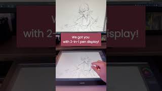 Can't decide on a pen display or pen tablet? Get a pen display that supports both modes. #huion #art