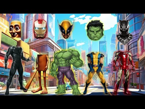 "Avengers But Their Heads Got Switched?! 🤯 | Funny Superhero Mix-Up!"