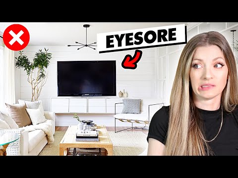 HOW DO YOU DECORATE WITH A HUGE TV?! 📺
