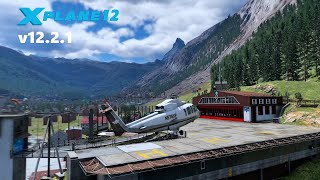 [X-Plane 12] v12.2.1 Zermatt Heliport | Meta Quest 3 RTX 4080S