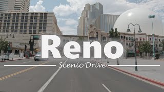 Driving in Downtown Reno, Nevada - 4K