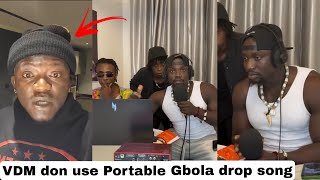 Portable go Reply Verydarkman as VDM hit Studio and Drop Diss song for Portable with his leak Gbola