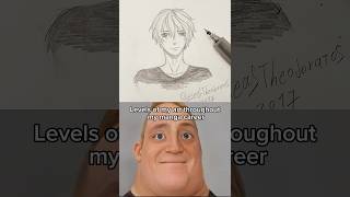 Levels Of My Art Throughout My Manga Career #shorts #manga