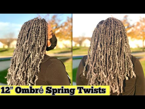 OMBRÉ GREY SPRING TWISTS TUTORIAL