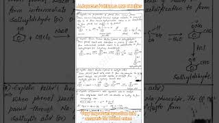 Chemistry very important qn and ans for 2nd PUC exam #Alcohols phenols & ethers #chemistryimportants