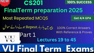 cs201 final term preparation // vu updates tech @FUNSHU4 #education #vuupdatestech