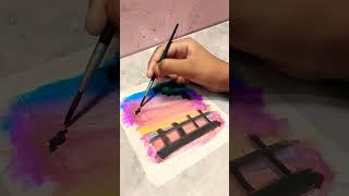 #scenerypainting#art#tapeart#drawing#withwatercolor#✨#🖌️🎨