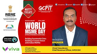 Vinod Vasudevan, Chief Revenue Officer, AIROI INC at World MSME Day 2024