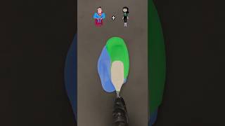 Blue vs Green Colour Combination, Mixing Colors for painting. #shortsfeed #colormixingmagic