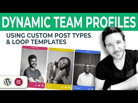 Create Dynamic Team Profiles with Custom Post Types and Elementor Loop Templates