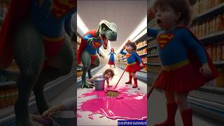 🤩Evolution of Dinosaur: When Superheroes, Toddlers, and Dinosaurs Collide 🤣 #funny #dinosaur