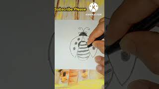 Ladybug 🐞 Drawing Easily #shorts #vairlshorts #trending #happytime #creativehobbies