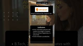 Swiggy is hiring Software Development Engineer | Off Campus Jobs for freshers
