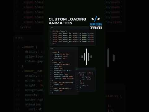 custom loading animation #coding #javascript #reactjs #website #loading #css
