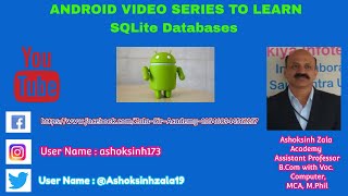 SQLiteDatabase First Technique Perform Update Delete and Search Operation in Android