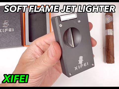 Review | XIFEI Jet & Soft Flame Cigar Lighter with V Cutter #xifeicigaraccessory #xifei #cigar