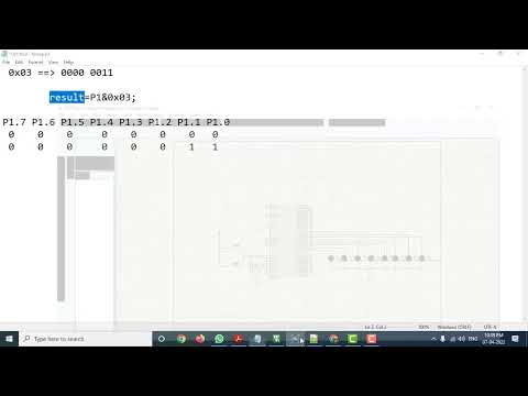 How to Mask the port and switch case in 8051 |8051 tutorial in tamil