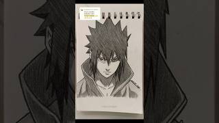 How to draw Sasuke Uchiha #narutoshippuden #sasuke #anime #drawing #art #animeart #fyp #sketch #draw