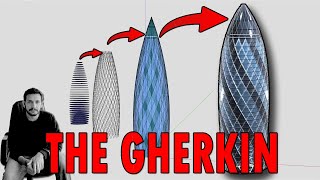 How to make The GHERKIN Exterior in Sketchup 2023