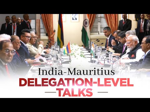 PM Modi holds delegation-level talks with PM Ramgoolam of Mauritius