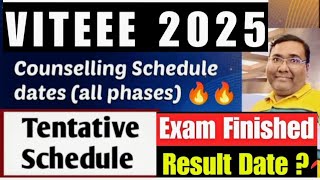 VITEEE result 2025|VIT counselling process|VITEEE marks vs rank 2025|Viteee 2025 counselling dates