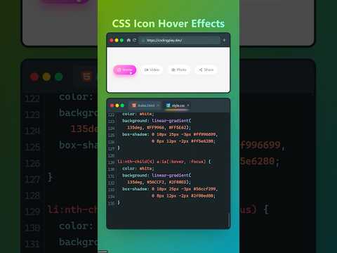 CSS Icon Hover Effects