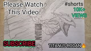 Drawing RODAN || Godzilla King of the Monsters || #shorts || Please subscribe.
