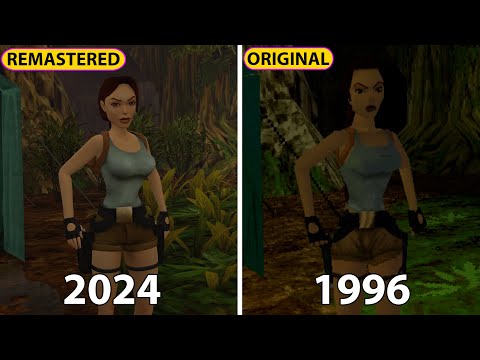 Tomb Raider I–III Original vs Remastered Cinematic & Graphics Comparison (4K)