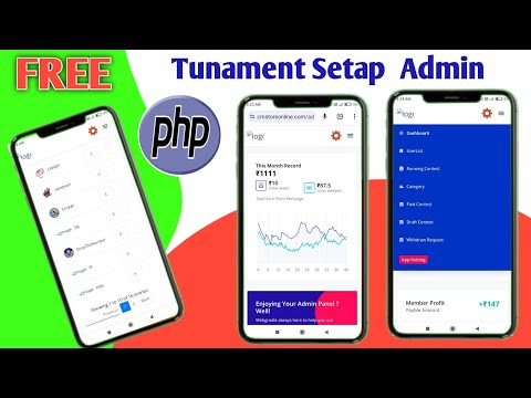 New Tunament Admin Setap Video