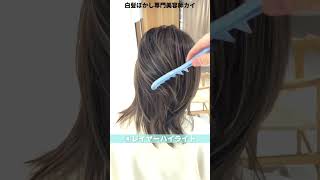 【白髪ぼかしハイライト】ヘアカタログ6選[脱白髪染めハイライト/白髪染め/40代50代]