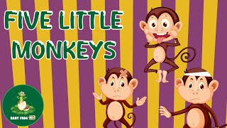 Five Little Monkeys Jumping On The Bed - Nursery Rhymes & Kids Songs @BabyFrogTV