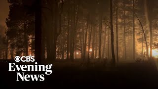 Dry conditions fueling dozens of wildfires across western U.S.