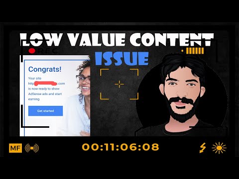 Low Value Content (AdSense Problem) || You Need to Fix Some Things to Use AdSense || Haider Tech