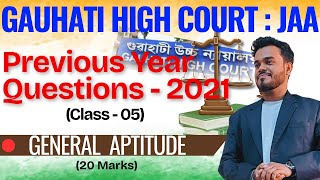 JAA Gauhati High Court  General Aptitude 😍🔥 | Previous Year Questions 2021| Pariksha Mitra Assam