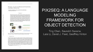 Pix2Seq: A Language Modeling Framework for Object Detection