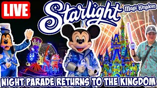 🔴Live: Starlight Parade at Magic Kingdom! - Grand Opening & Fireworks - Disney World Livestream