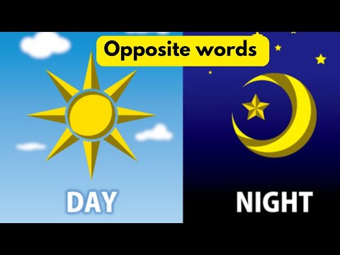 Opposite words|Opposite words for kids|Learn opposite words