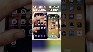 Samsung S23 Ultra vs iPhone 14 Pro Speed Test ⚡Who’s the Real Speed King? 👑🚀#shorts#viralvideo
