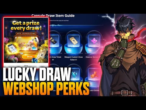 LUCKY CAPSULE DRAW EVENT & WEBSHOP PERKS! (Solo Leveling ARISE)