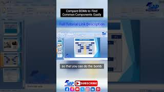Compare BOMs to Find Common Components | SAP PP Master Data | Bill of Material | SAP Tutorial | ERP