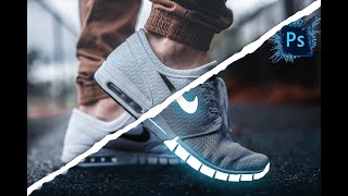 Glowing Sneakers Photo Effect by Technical Man