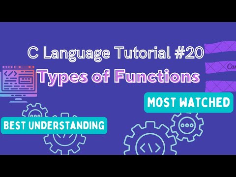Types Of Functions : C Language Tutorial (Hindi) #20