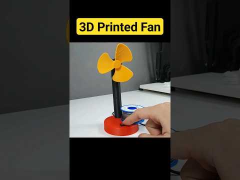 DIY 3D Printed Fan #diy #3dprinter #shorts #diyprojects #scienceexperiment #experiment #science